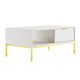 Table basse 100 cm Seattle Blanc