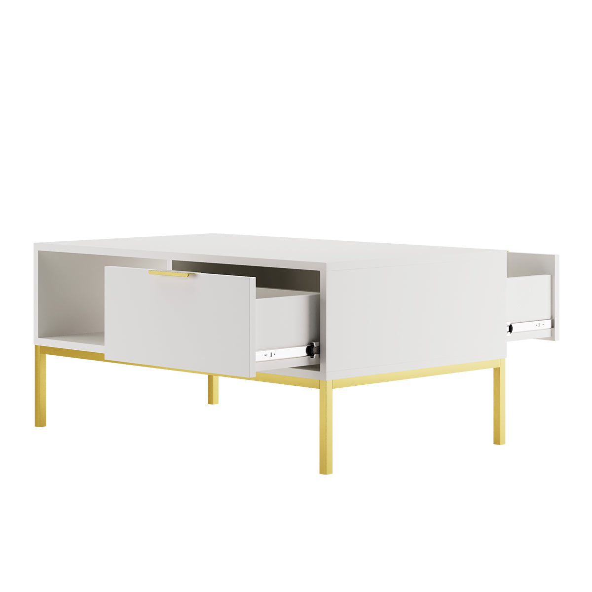 Table basse 100 cm Seattle Blanc - vue 3