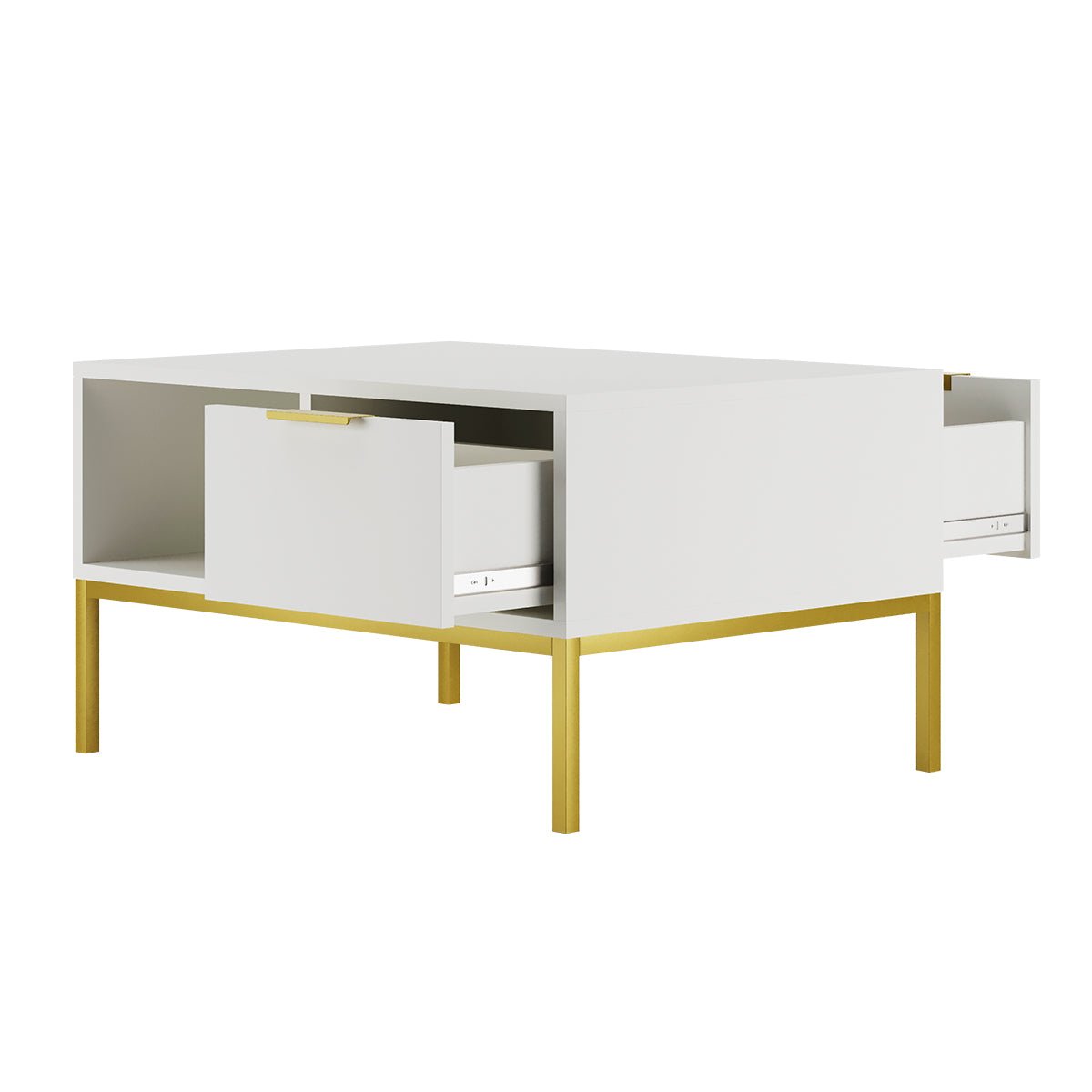 Table basse 80 cm Seattle Blanc - vue 3