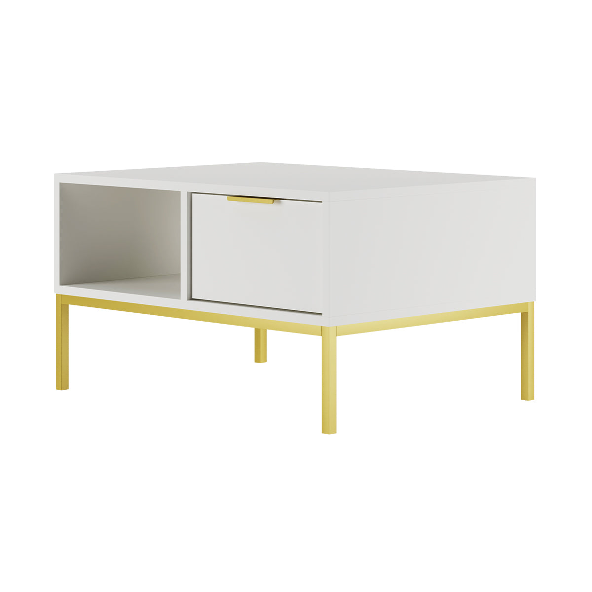Table basse 80 cm Seattle Blanc - vue 4