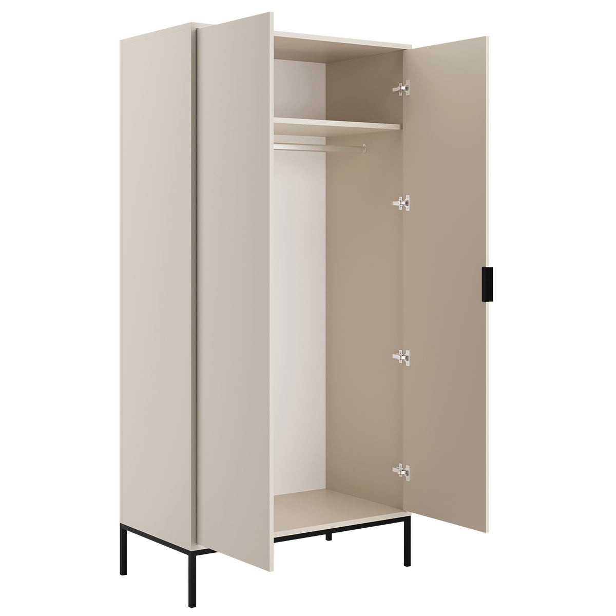 Armoire 2 portes Seattle Cachemire - vue 3