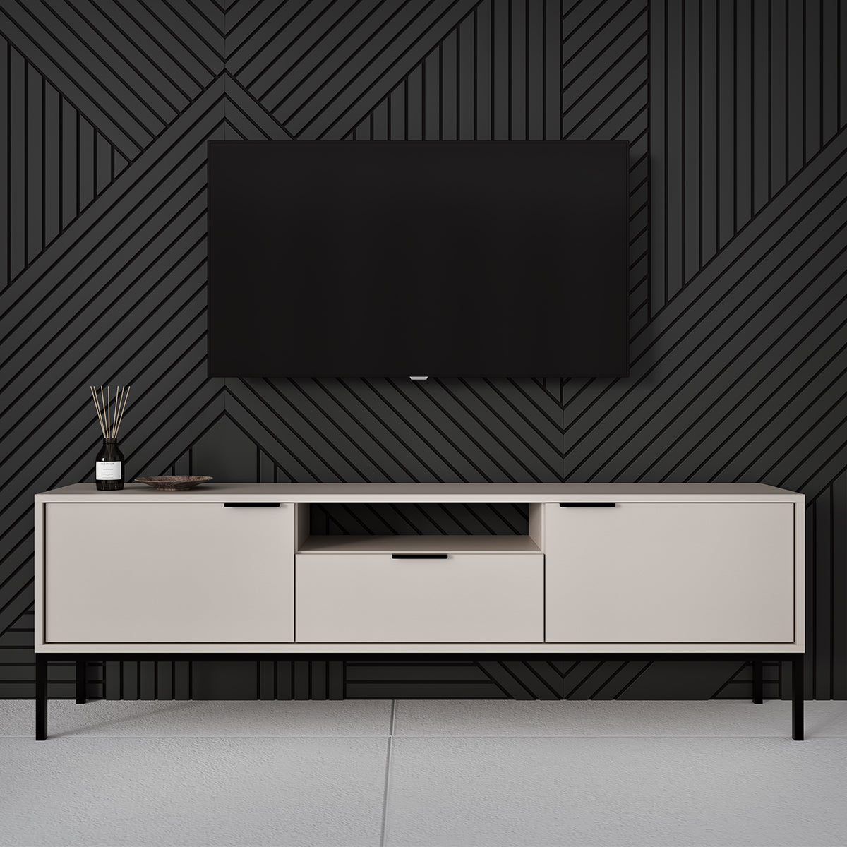 Meuble TV 175 cm Seattle Cachemire - vue 5