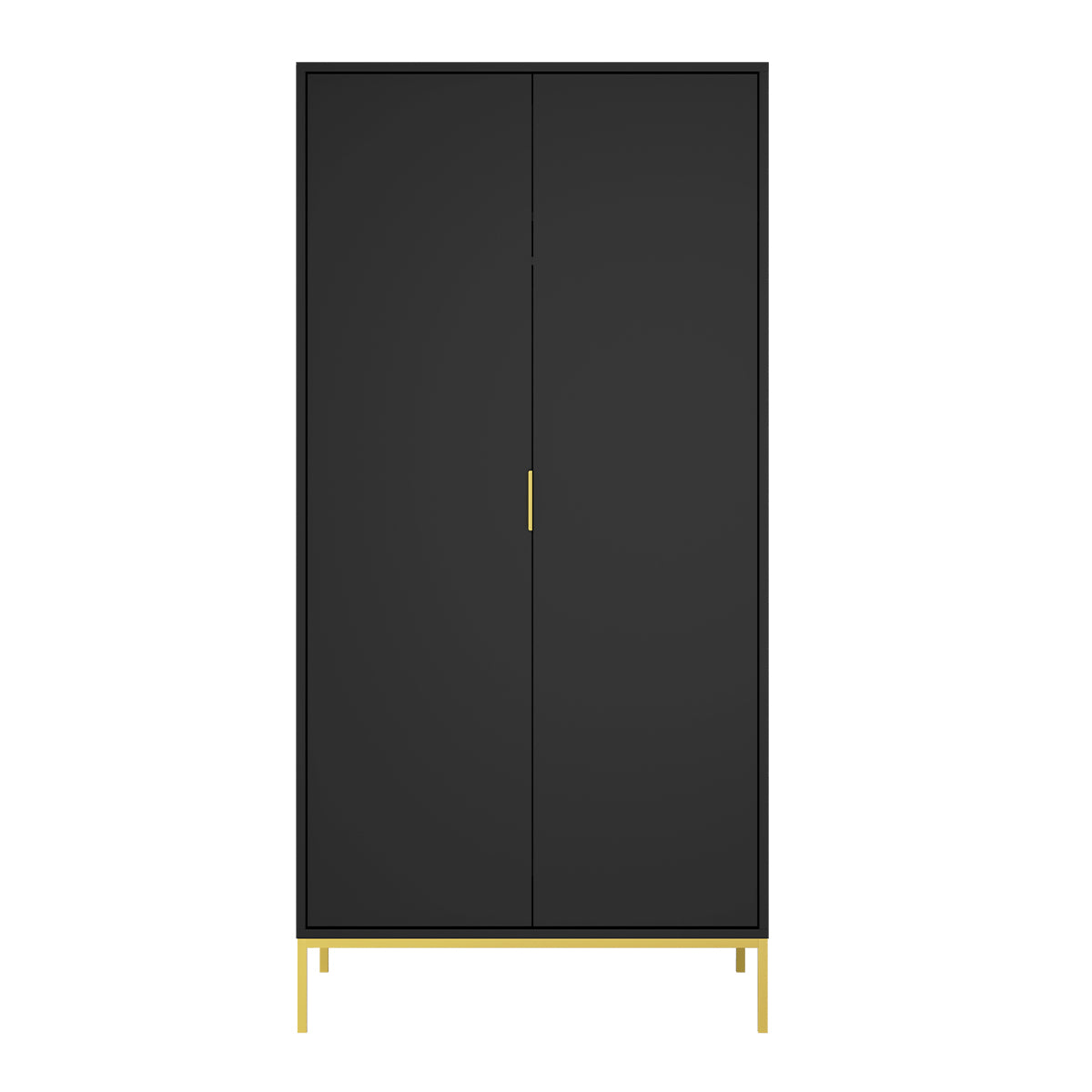 Armoire 2 portes Seattle Noir - vue 2