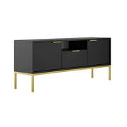 Meuble TV 135 cm Seattle Noir