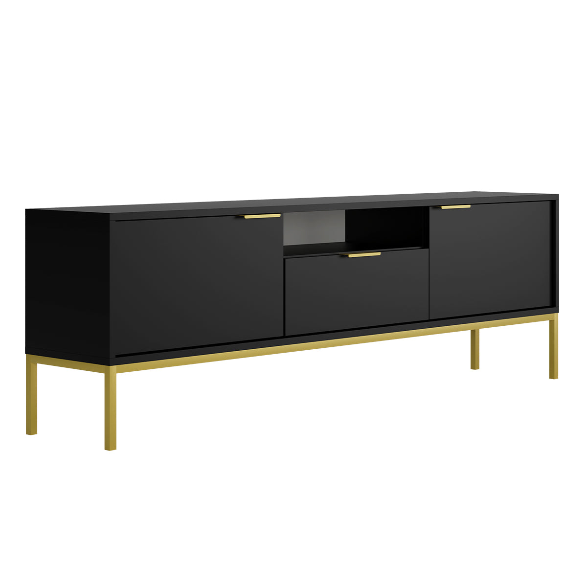 Meuble TV 175 cm Seattle Noir