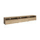 Meuble TV sur pied ou mural 1 tiroir 270 cm Sloan Bois