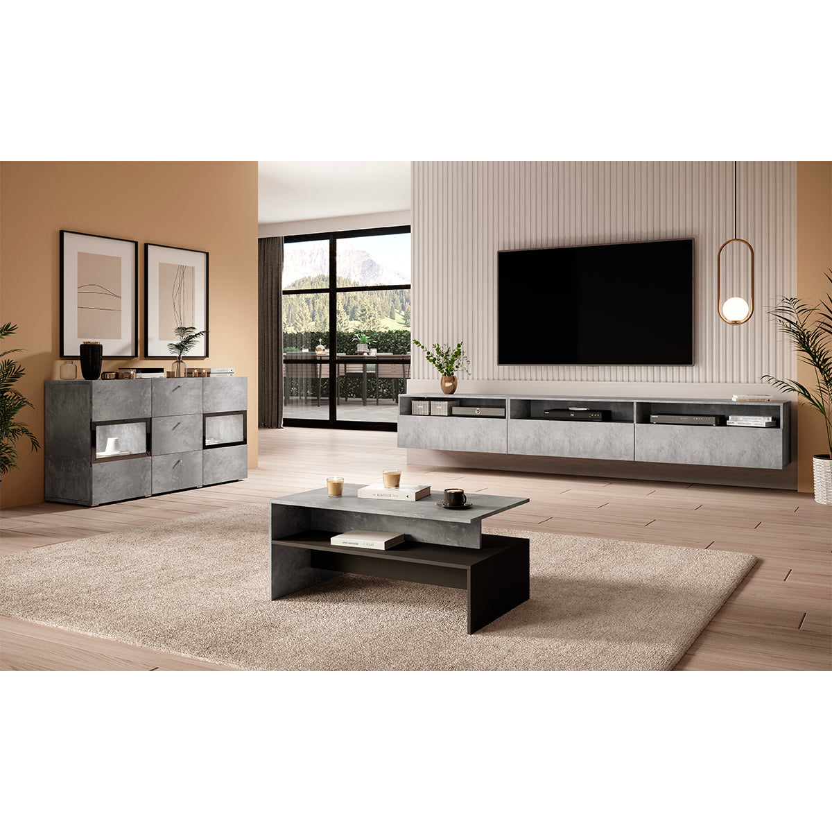 Table basse Sloan Béton - vue 4
