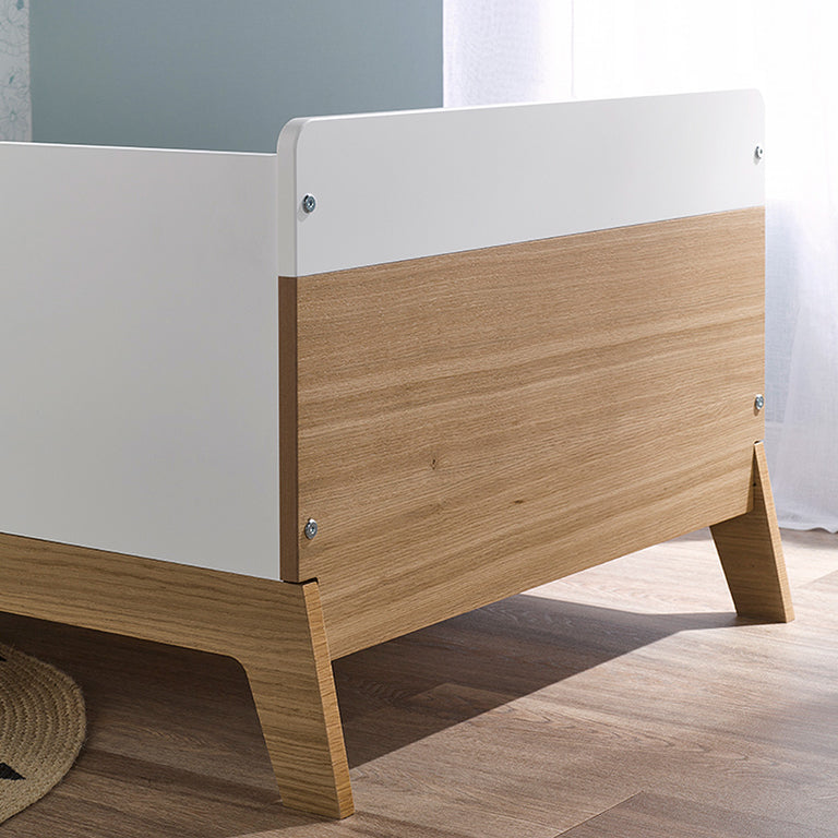 Lit bébé évolutif Bébé Provence Archipel Blanc Chêne - vue 5