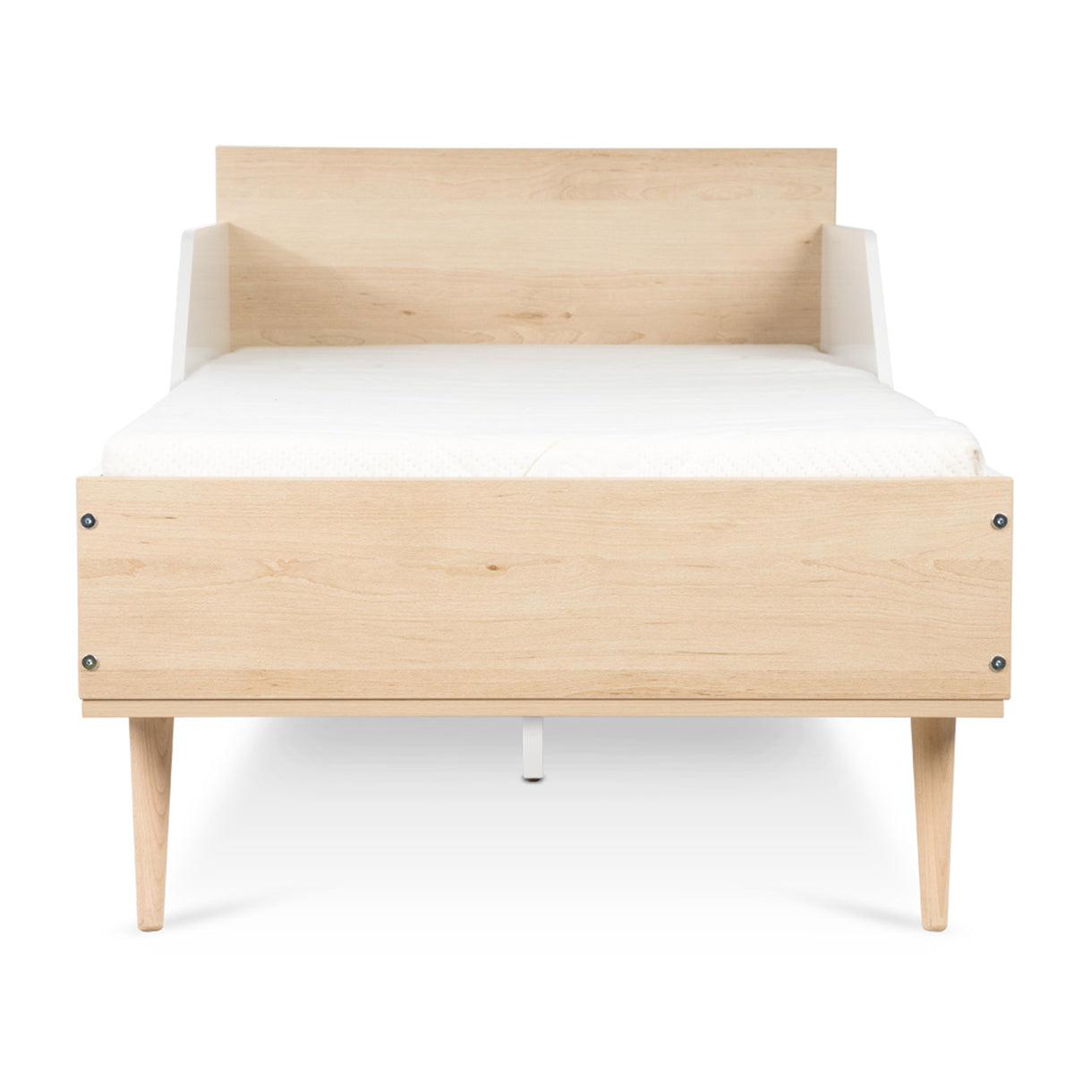 Lit 80x180 sommier inclus LittleSky by Klups Sofie Hêtre et Blanc - vue 3