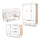 Chambre complète lit bébé 60x120 - commode à langer - armoire 3 portes LittleSky by Klups Sofie Blanc