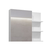 Armoire murale 1 porte miroir Sophéa Blanc