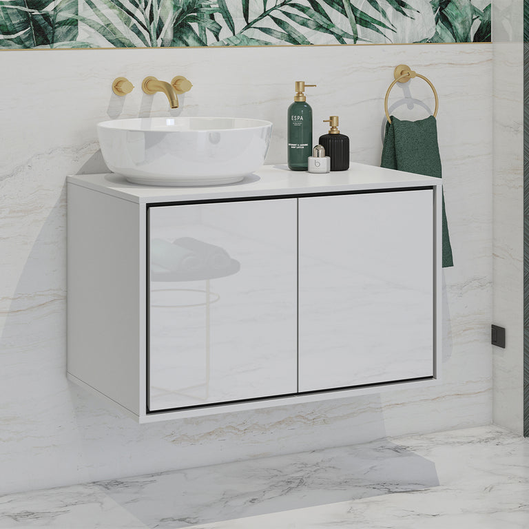 Meuble sous-vasque 80 cm Sophéa Blanc