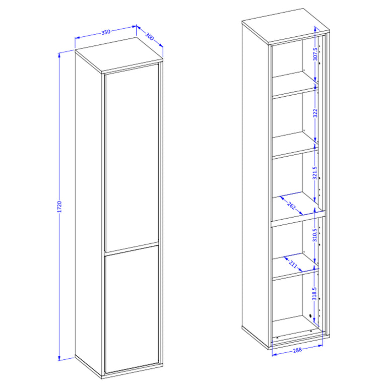 Ensemble meuble sous-vasque 120 cm colonne et armoires Sophéa Blanc