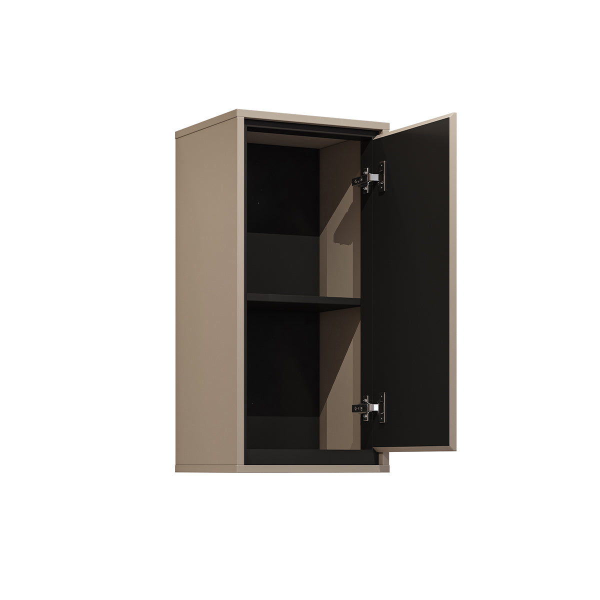 Armoire murale 1 porte Sophéa Taupe - vue 2
