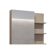 Armoire murale 1 porte miroir Sophéa Taupe