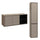Ensemble meuble sous-vasque 120cm et colonne Sophéa Taupe