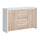 Buffet 2 portes 4 tiroirs Soren Blanc et Bois