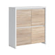 Buffet 4 portes Soren Blanc et Bois