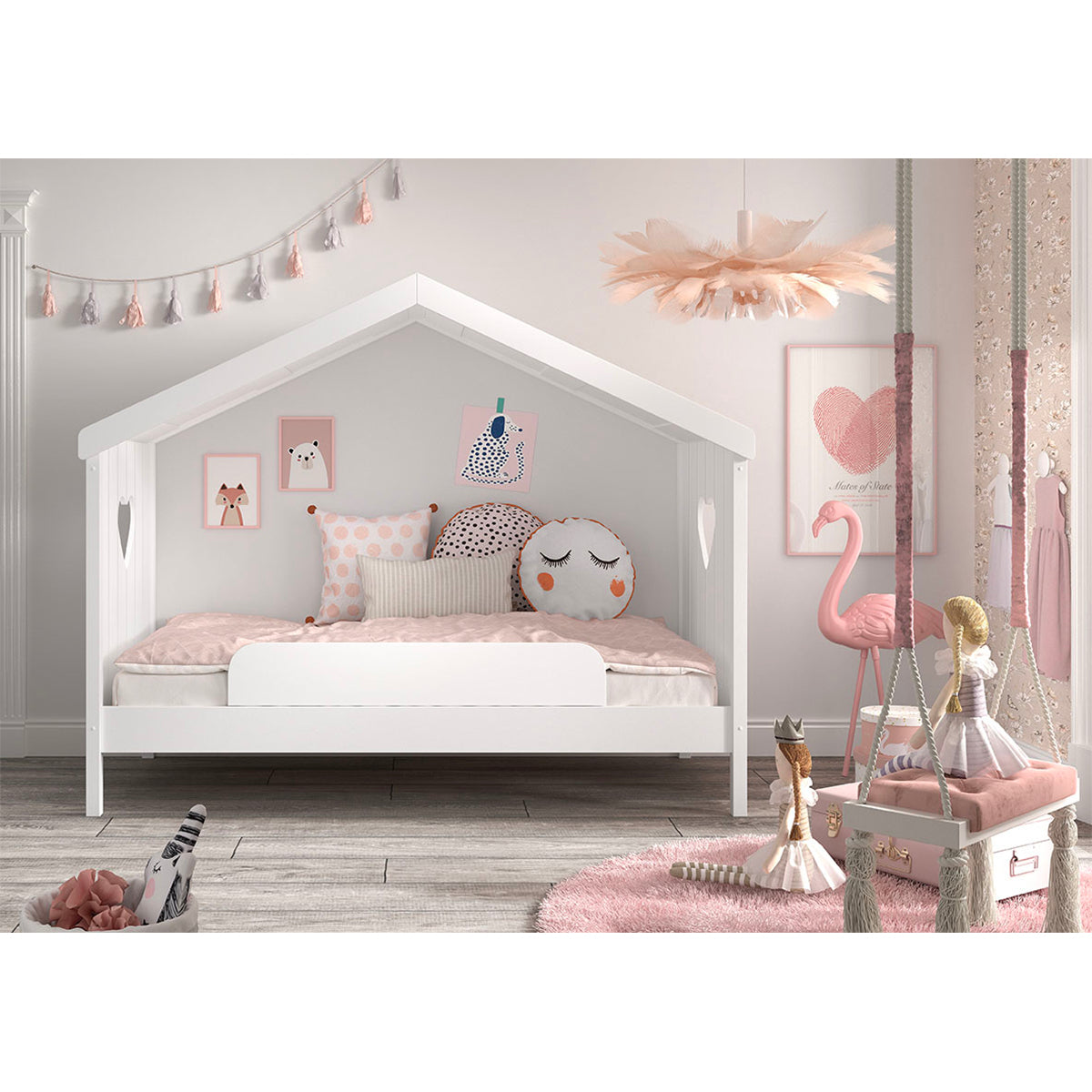 Barrière de lit Vipack Amori Blanc - vue 2