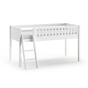 Lit mi-hauteur 90x200 sommier inclus Vipack Scott Blanc