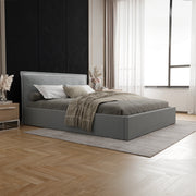Lit coffre 160x200 sommier inclus Velis Gris - vue 4