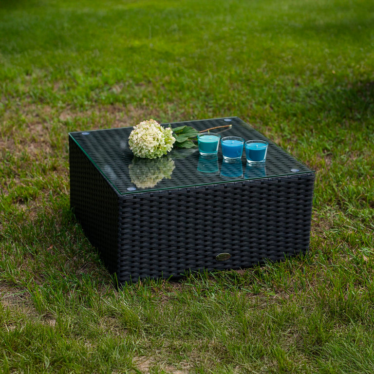 Table basse de jardin Napoli Noir - vue 2
