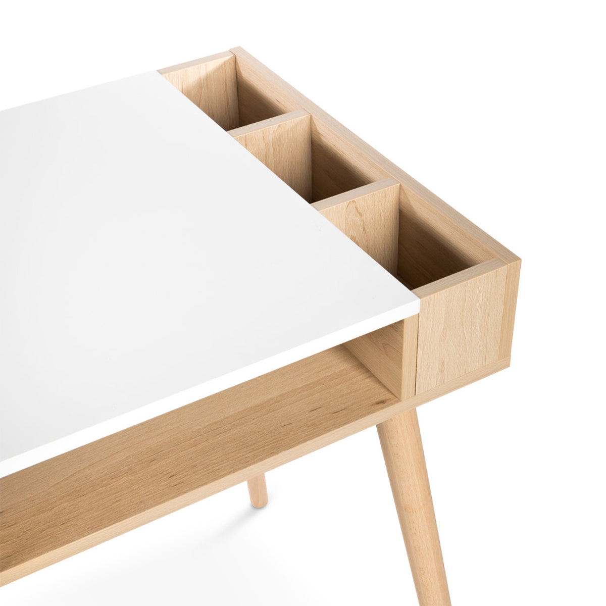 Bureau LittleSky by Klups Sofie Hêtre et Blanc - vue 4