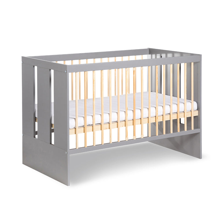 Lit bébé et commode 3 tiroirs Littlesky by Klups Pauline Gris - vue 2