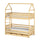Lit cabane superposé 90x200 sommiers lit gigogne et tiroirs Jeremy Bois