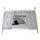 Lit tipi 90x200 sommier et housse inclus Vipack - Bois et blanc