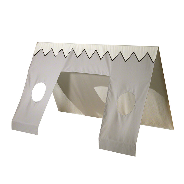 Lit tipi 90x200 sommier housse et tiroir inclus Vipack - Blanc - vue 4