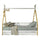 Lit tipi barrière 90x200 sommier et tiroir inclus Vipack - Blanc