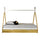 Lit tipi 90x200 sommier et tiroir inclus Vipack - Bois