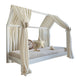 Ciel de lit en mousseline double pour 70x140 Ecru
