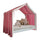 Ciel de lit en mousseline pour 90x200 Rose