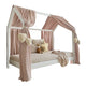 Ciel de lit en mousseline double pour 90x200 Rose clair