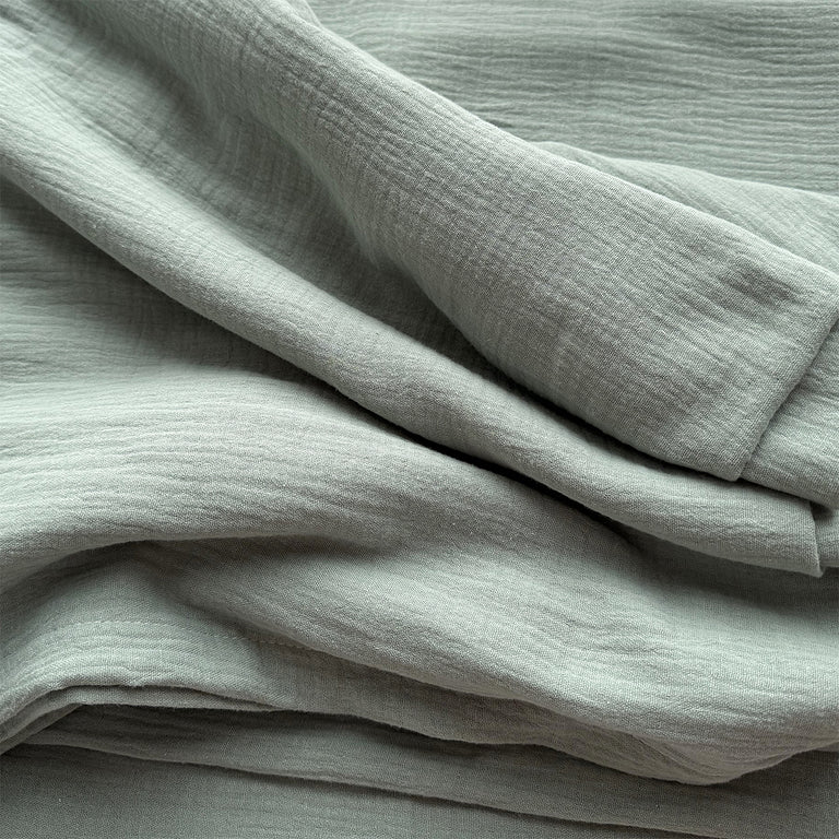 Ciel de lit en mousseline double pour 70x140 Vert d'eau - vue 4