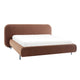Lit coffre 180x200 sommier inclus Tobias Brique