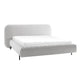 Lit coffre 180x200 sommier inclus Tobias Gris clair