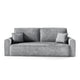 Canapé convertible 3 places coffre Valentin bouclé Gris