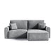 Canapé d'angle réversible convertible 3 places coffre Valentin Mini bouclé Gris