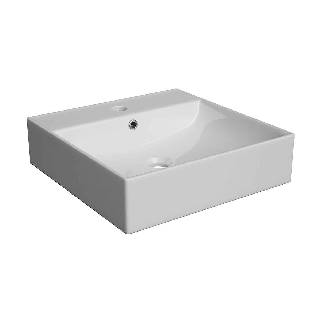 Meuble simple vasque 120cm 4 tiroirs Livia Blanc et Bois - vue 5