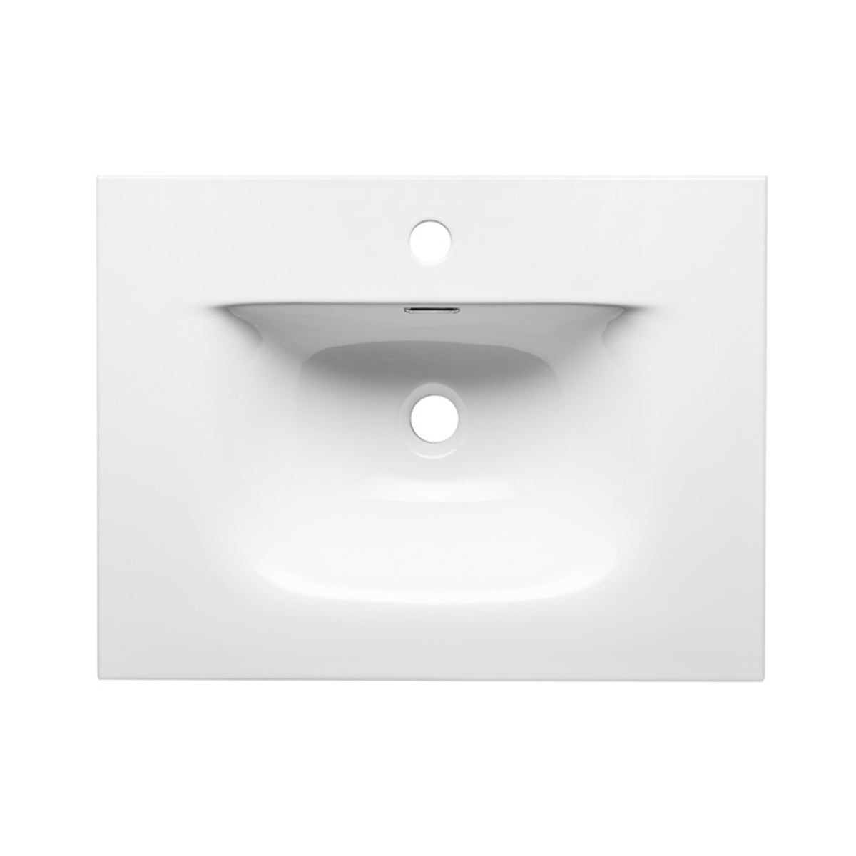 Meuble simple vasque encastrée 60cm Adriel Cachemire - vue 4