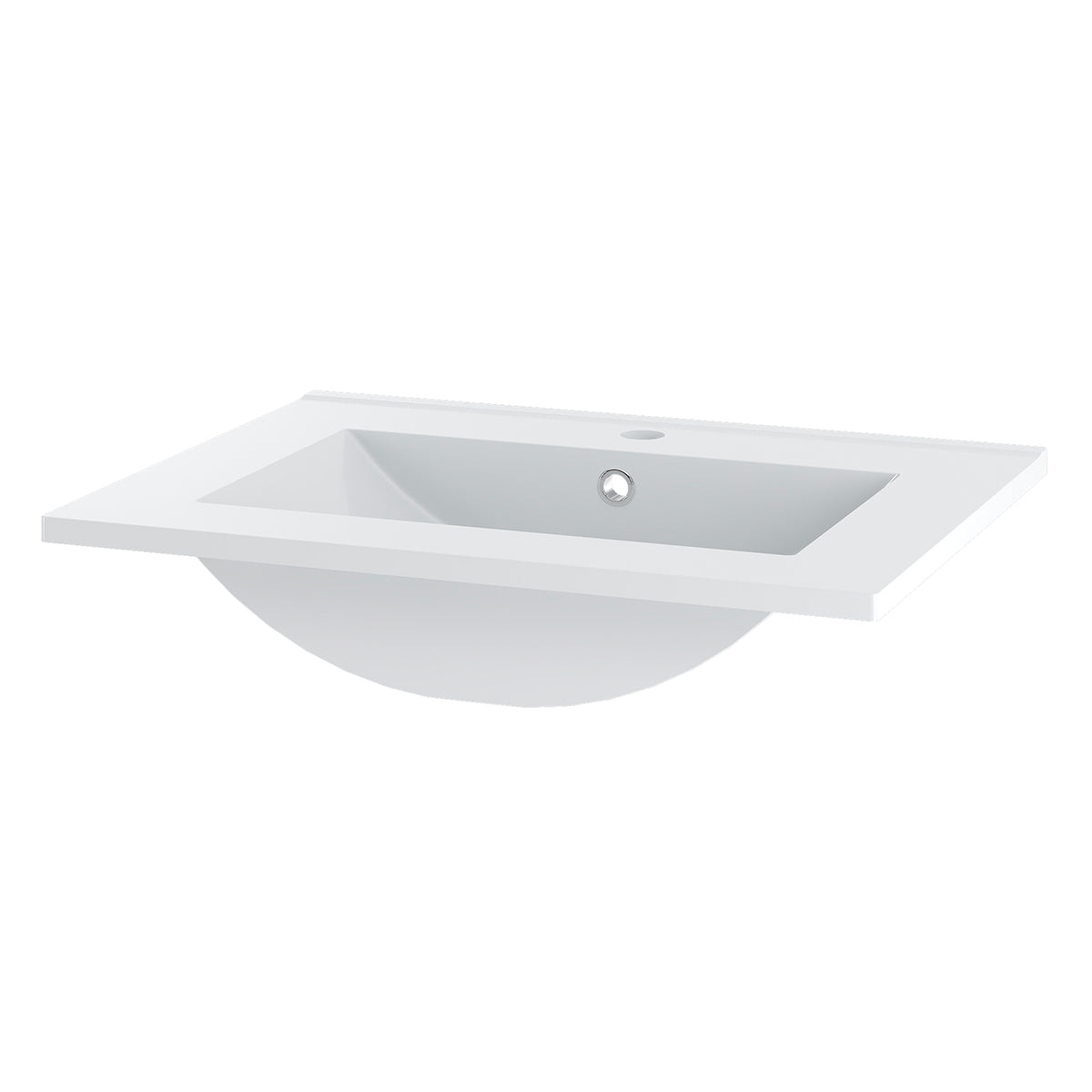 Meuble simple vasque encastrée 60cm Teren Bois - vue 7