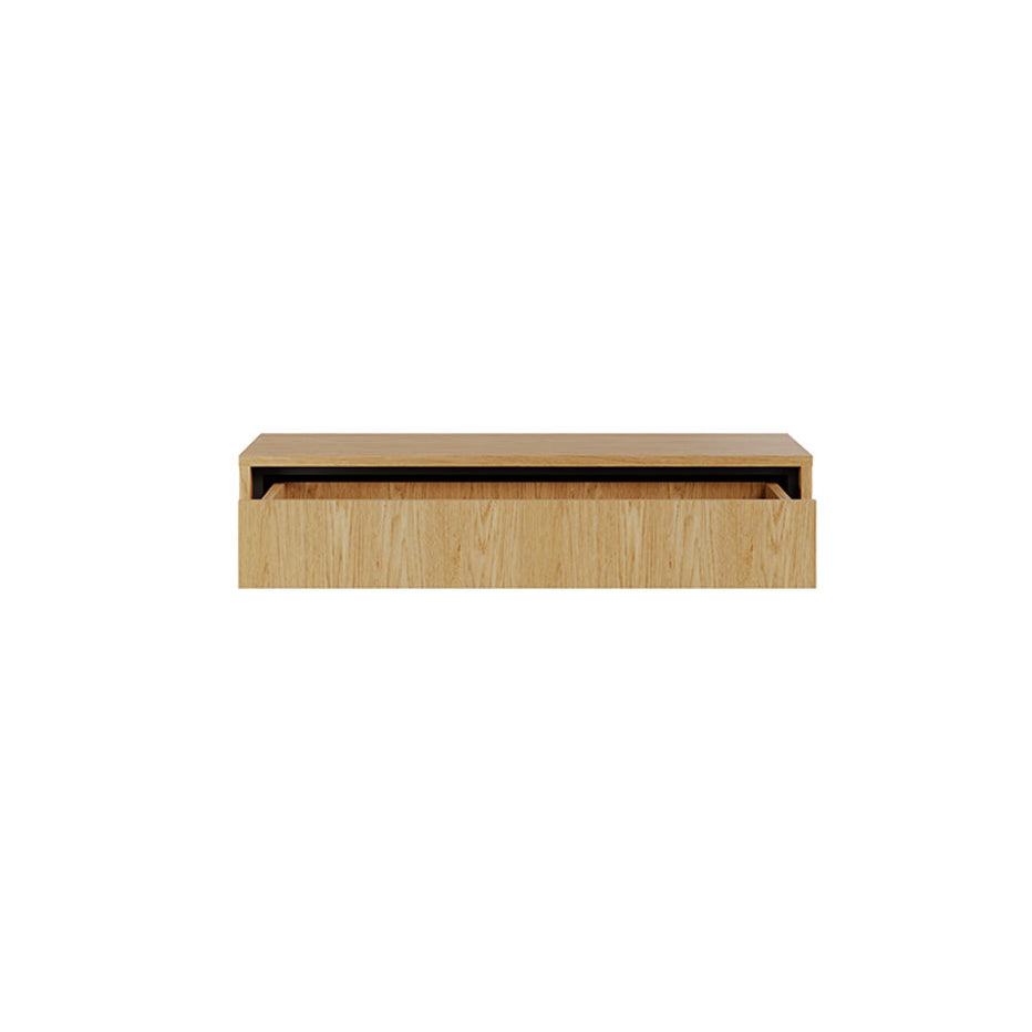 Console coiffeuse murale 1 tiroir Vidia Bois - vue 3