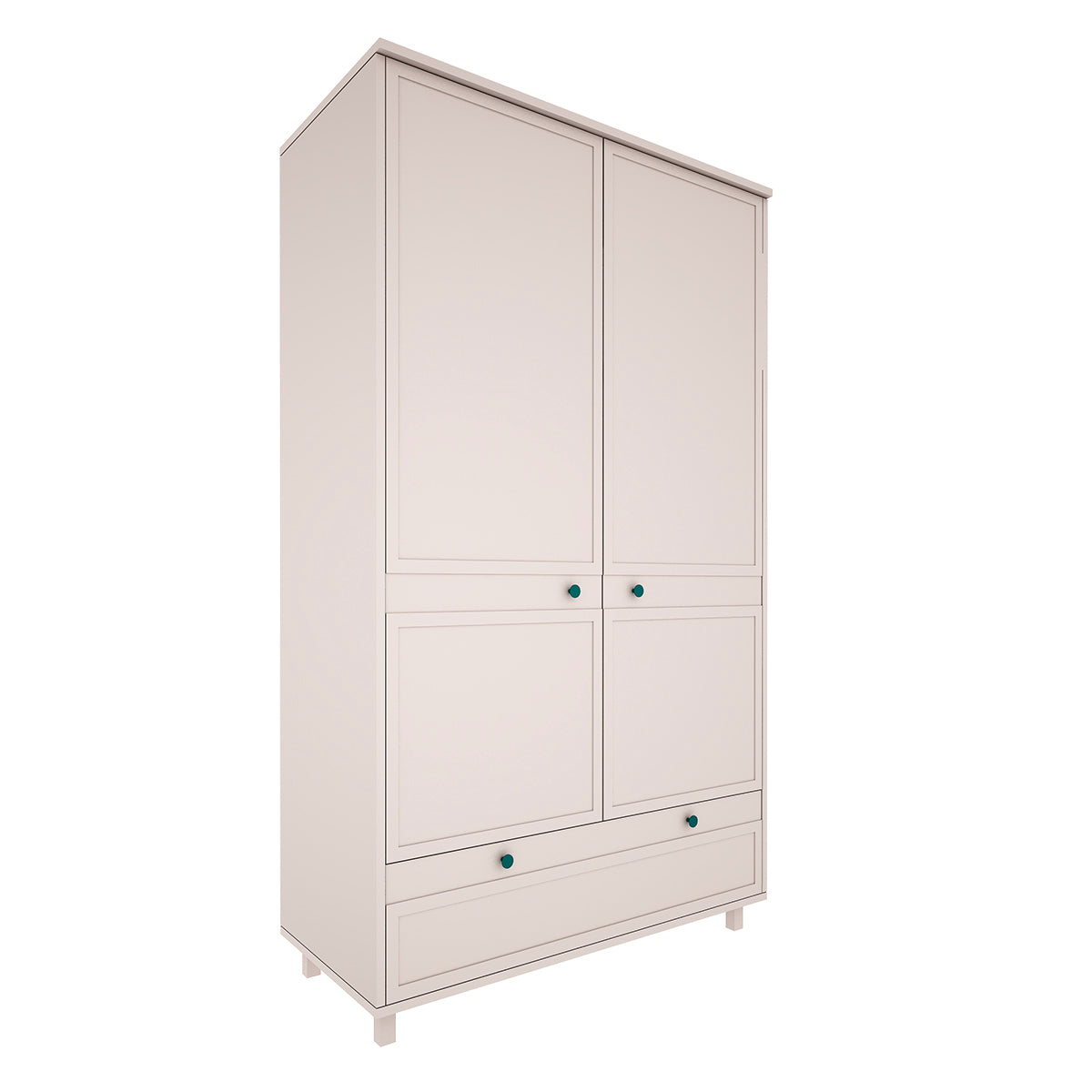 Lit évolutif 70x140 et armoire 2 portes Wood Luck Gabriel - Cachemire - vue 6