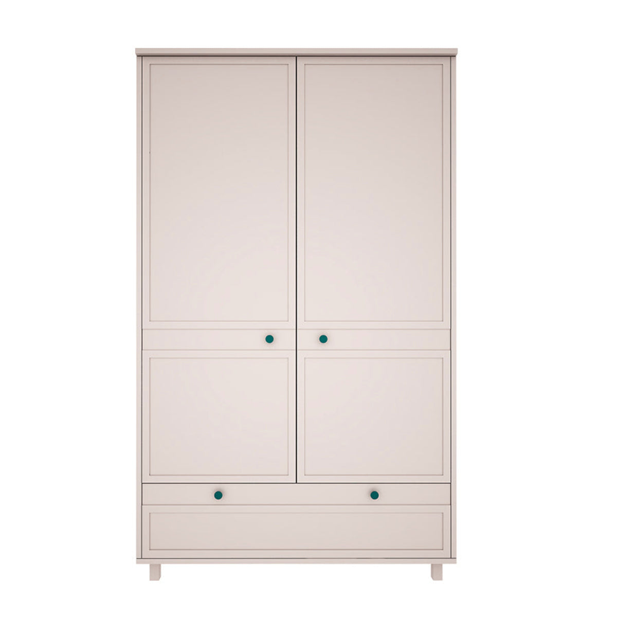 Armoire 2 portes 1 tiroir Wood Luck Gabriel - Cachemire - vue 2