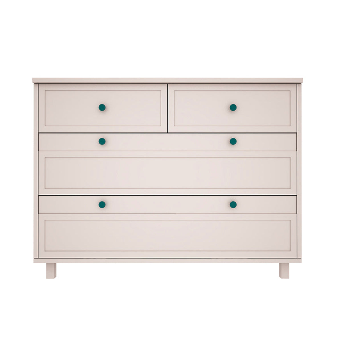 Commode 4 tiroirs Wood Luck Gabriel - Cachemire - vue 2