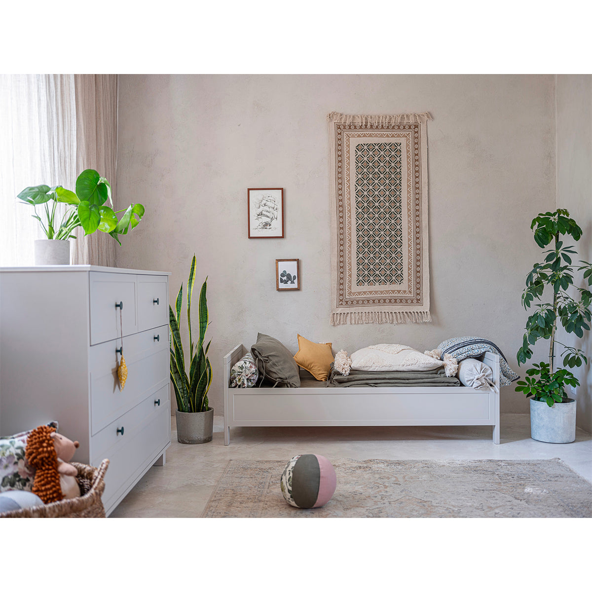 Lit évolutif 70x140 et commode 4 tiroirs Wood Luck Gabriel - Cachemire - vue 8