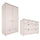Commode 4 tiroirs et armoire 2 portes Wood Luck Gabriel - Cachemire